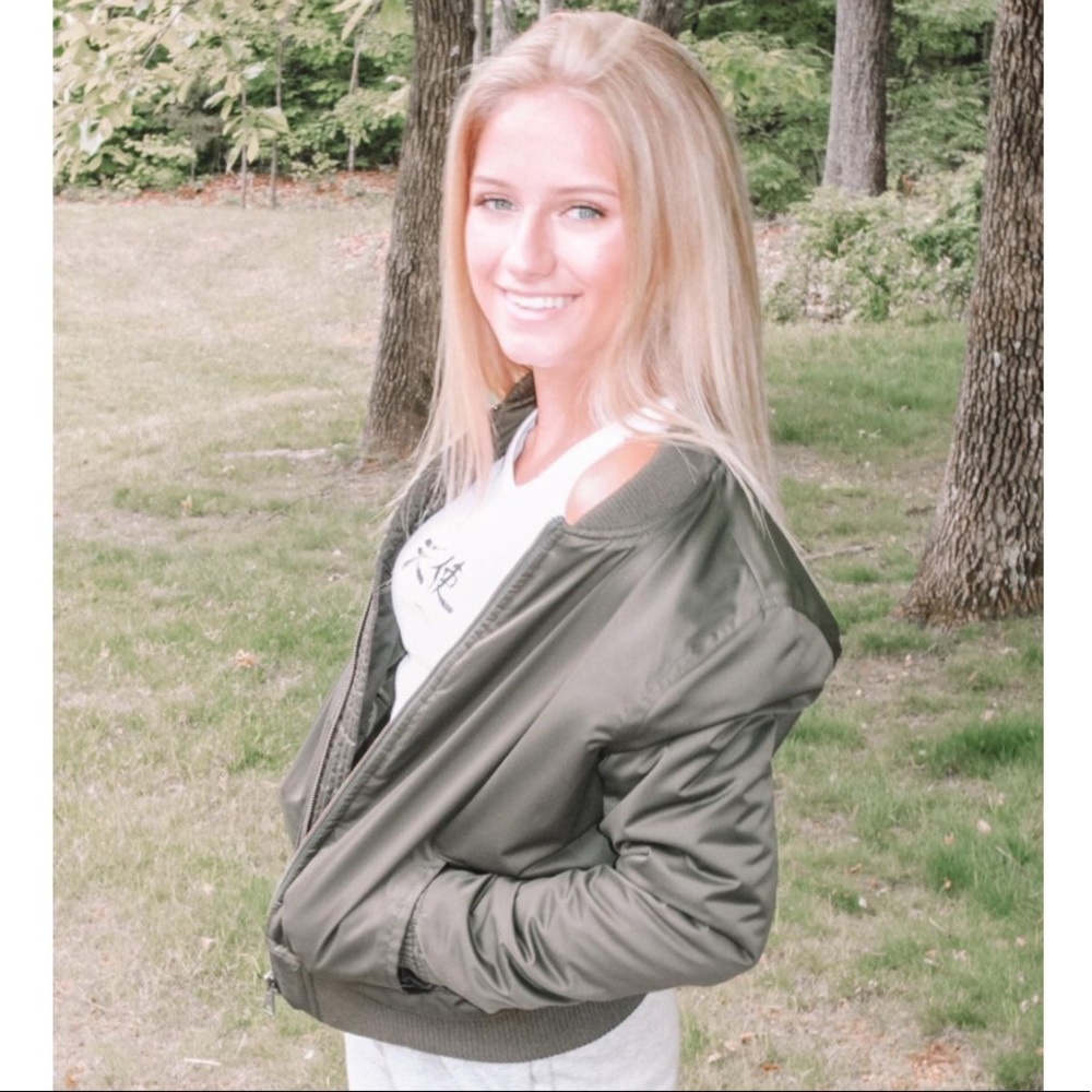 Army Green Bomber Jacket